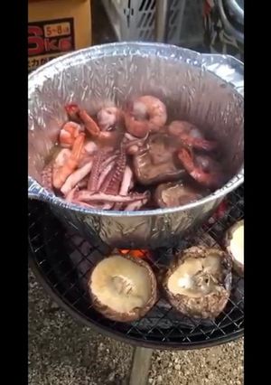 BBQ 余り食材でアヒージョ風オイル炒め-レシピのメイン写真
