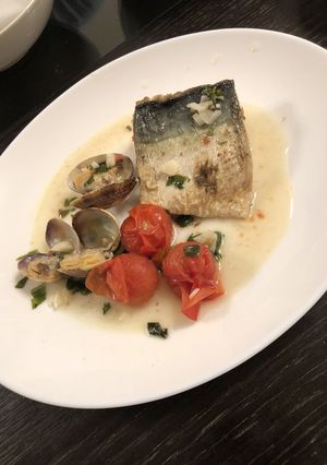 鯖でアクアパッツァ-レシピのメイン写真