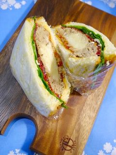 簡単!サンドイッチ☆ハンバーグ-レシピのメイン写真