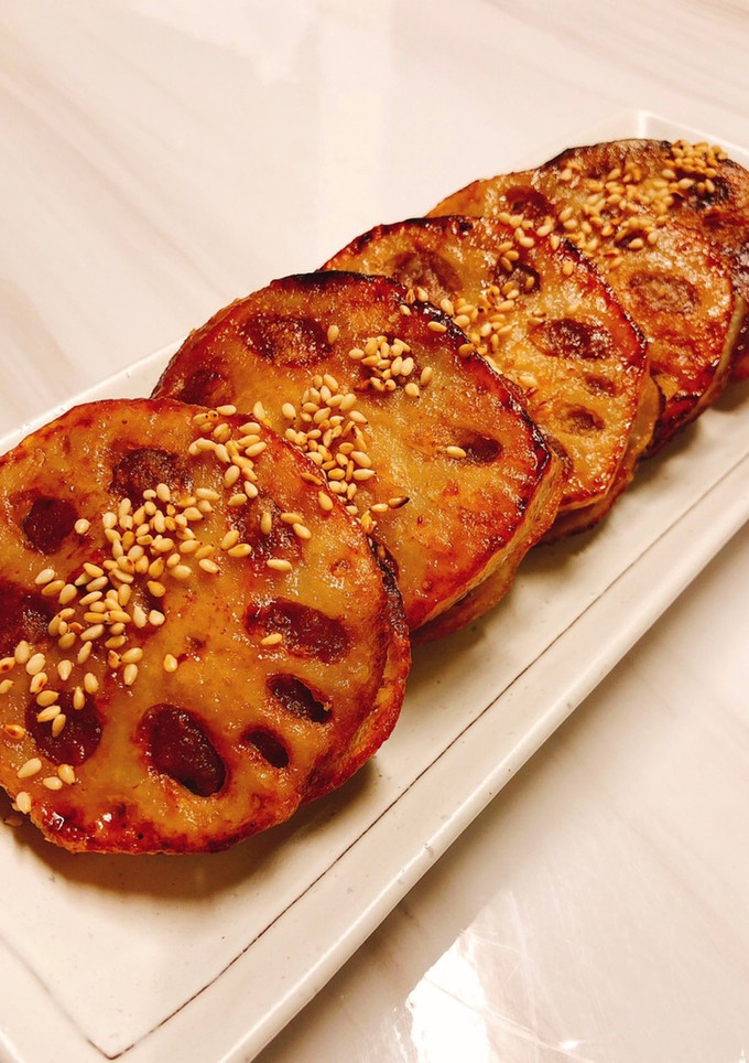 甘辛れんこんのはさみ焼き-レシピのメイン写真