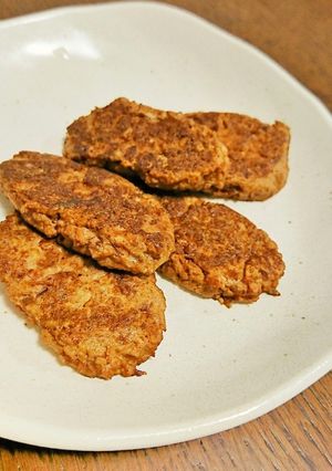 《離乳食後期》豆腐レバーハンバーグ♪-レシピのメイン写真