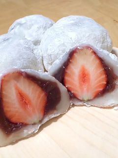 電子レンジで 簡単 いちご大福-レシピのメイン写真