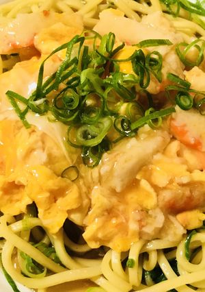 カニカマボコのカニ玉焼きそば-レシピのメイン写真
