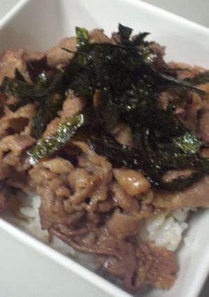 薄切り牛肉で☆ステーキ丼-レシピのメイン写真