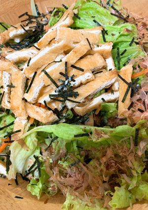 レタスと油揚げのサラダ-レシピのメイン写真
