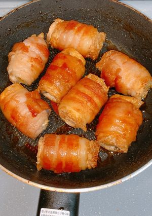 豚肉とねぎと油揚げの肉巻き-レシピのメイン写真