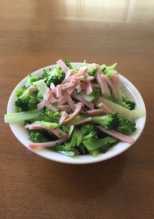 ブロッコリーとハムの和え物-レシピのメイン写真