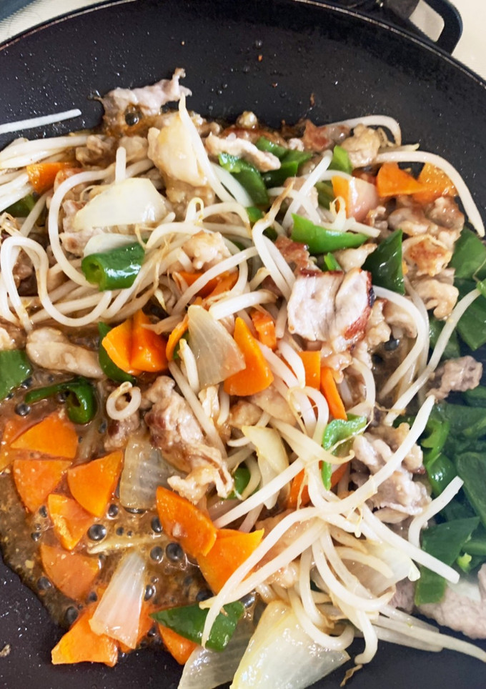 もやしと豚こまで回鍋肉風-レシピのメイン写真