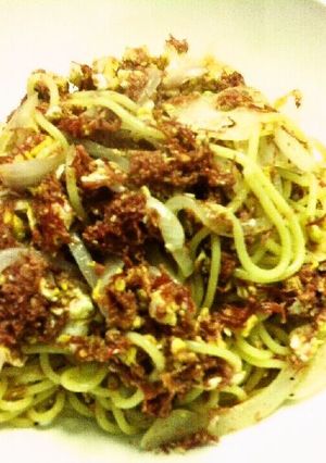 いちいち茹でない　時短　コンビーフパスタ-レシピのメイン写真