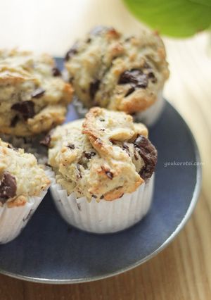 チョコ入りほろほろヘルシー豆腐マフィン-レシピのメイン写真
