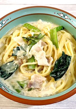豆乳の味噌クリームパスタ-レシピのメイン写真