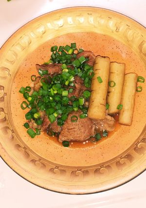 牛すじ肉と新牛蒡の煮込み-レシピのメイン写真