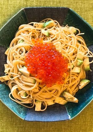 いくらとアボカドのわさび香る和風パスタ-レシピのメイン写真