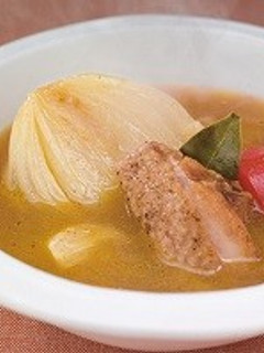 玉葱とチキンのカレースープ-レシピのメイン写真