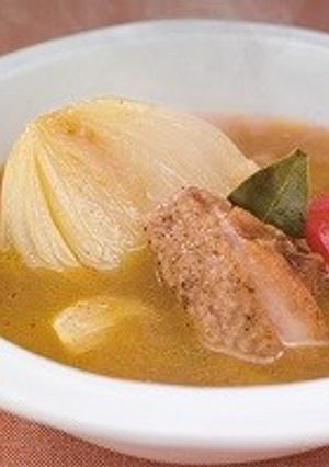 玉葱とチキンのカレースープ-レシピのメイン写真