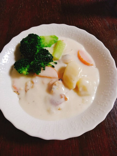 春野菜で鱈のクリーム煮を作ってみた!-レシピのメイン写真