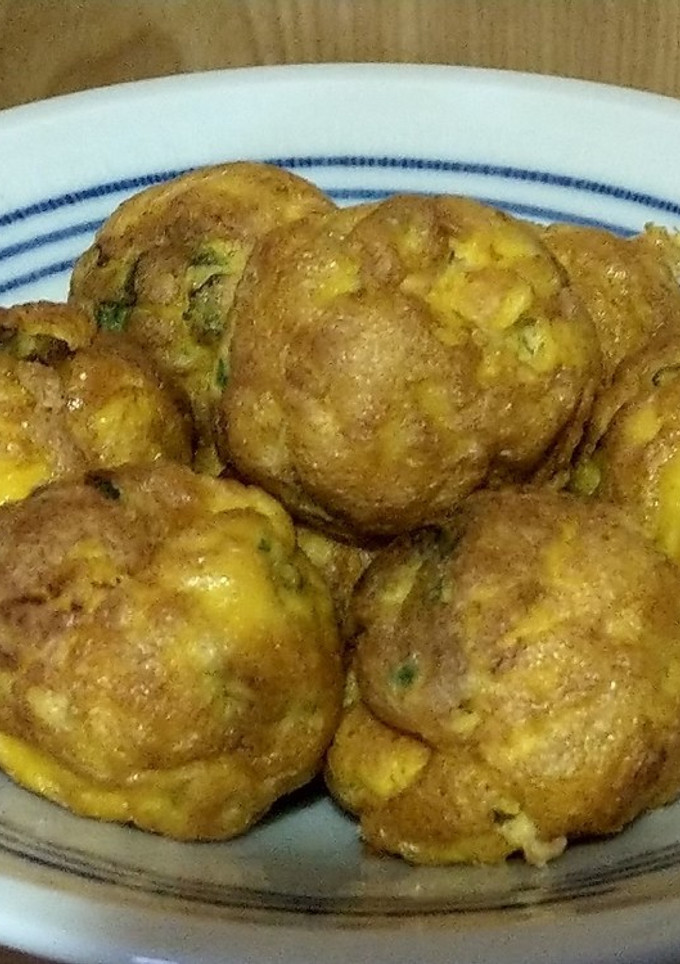 たこ焼き器でカニ缶卵焼き-レシピのメイン写真