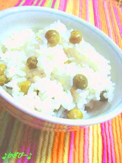トシチンママの♪グリーンピースご飯-レシピのメイン写真