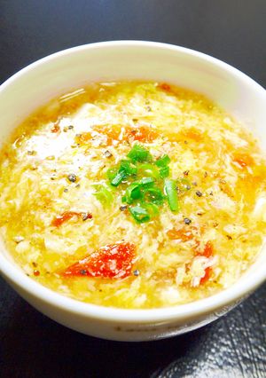 ふわとろ卵の酸っぱい中華卵スープ☆酸辣湯-レシピのメイン写真
