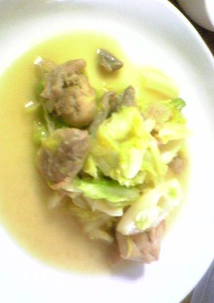 春キャベツと鶏モモの昆布茶炒め-レシピのメイン写真
