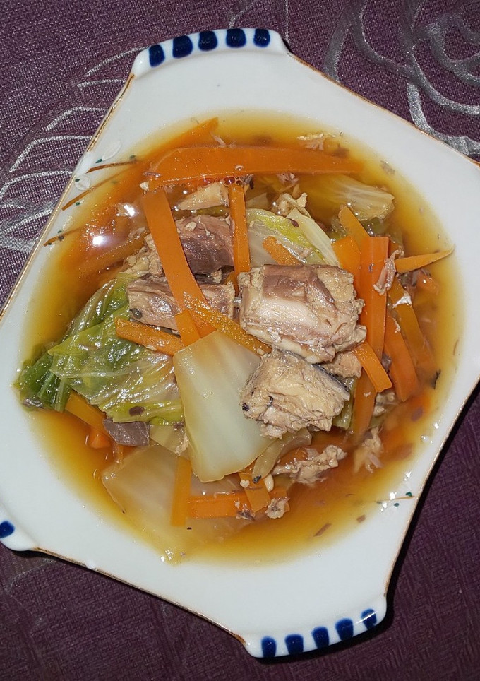 サバ缶と白菜の煮物-レシピのメイン写真