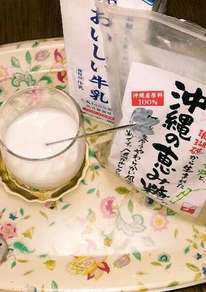 沖縄黒糖で優しい味✨ほんのり甘いミルク☺-レシピのメイン写真