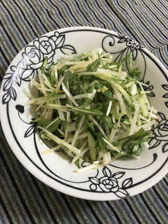 水菜大根きゅうりのサラダ♪レモン生姜醤油-レシピのメイン写真