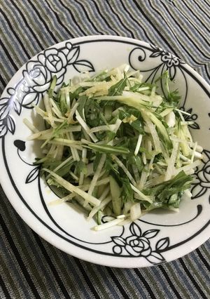 水菜大根きゅうりのサラダ♪レモン生姜醤油-レシピのメイン写真