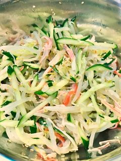 きゅうりともやしの中華胡麻和え-レシピのメイン写真