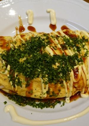 たっぷりヘルシー☺お好み焼き風オムレツ-レシピのメイン写真