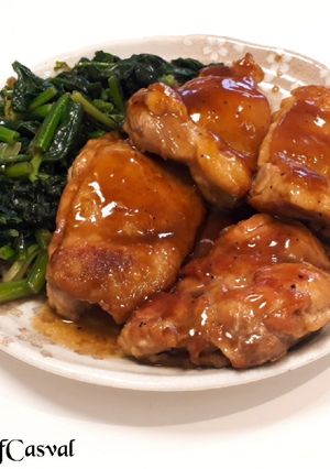 定番☆柔らか照り焼きチキンの甘酢がけ-レシピのメイン写真