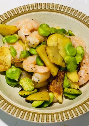 海老とそら豆の中華炒め-レシピのメイン写真