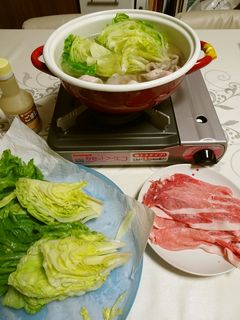 10分でできるレタス鍋-レシピのメイン写真