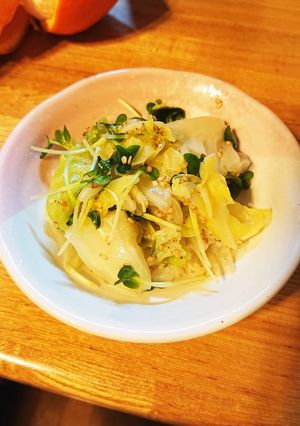 かいわれキャベツの白だし和え★。-レシピのメイン写真