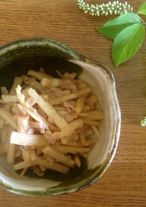 たけのこと豚バラ肉のきんぴら-レシピのメイン写真