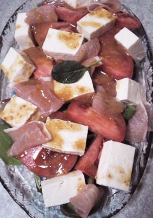生ハムと豆腐のサラダ-レシピのメイン写真