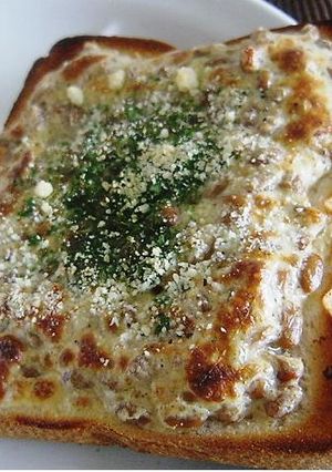ヘルシー納豆ピザトースト-レシピのメイン写真