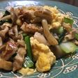 味付け簡単☆豚肉としめじの卵炒め