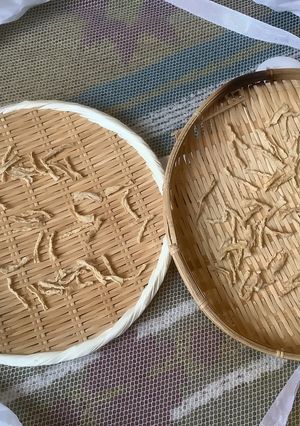 手作り、大根の皮の切り干し大根-レシピのメイン写真