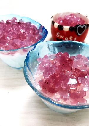 寒天で♪ジャムとヨーグルトの紫陽花ゼリー-レシピのメイン写真