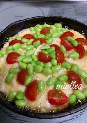 スキレットで長芋と卵のオープンオムレツ-レシピのメイン写真