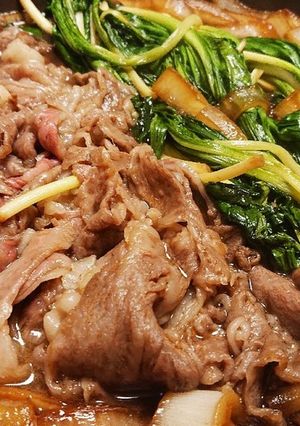 これは美味!行者にんにくのすき焼き♥️-レシピのメイン写真