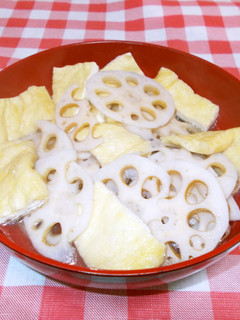 夏♪れんこんと京あげの炊いたん-レシピのメイン写真