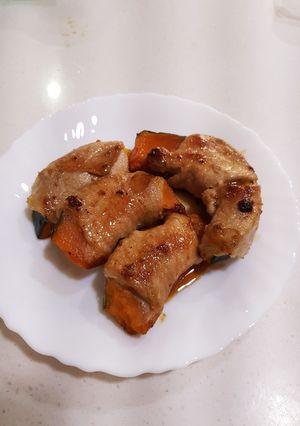 カボチャの肉巻き-レシピのメイン写真