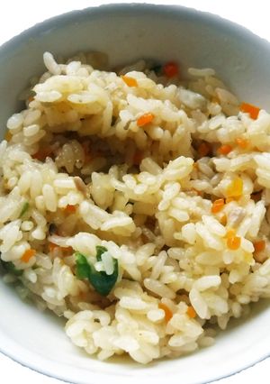 【保育園給食】チキンパエリア風ごはん-レシピのメイン写真