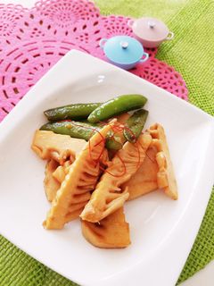 スナップエンドウとたけのこバターソテー-レシピのメイン写真