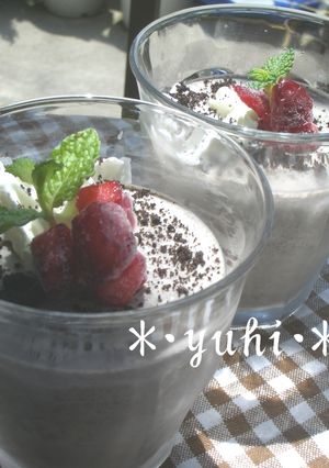 ♪オレオクッキーｄｅヨーグルトプリン♪-レシピのメイン写真