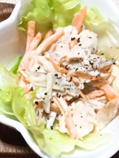 ごぼうとささみの味噌マヨサラダ-レシピのメイン写真