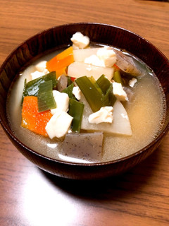 なんちゃって 味噌 けんちん汁-レシピのメイン写真