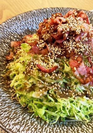 カリカリベーコンと千切りキャベツのサラダ-レシピのメイン写真